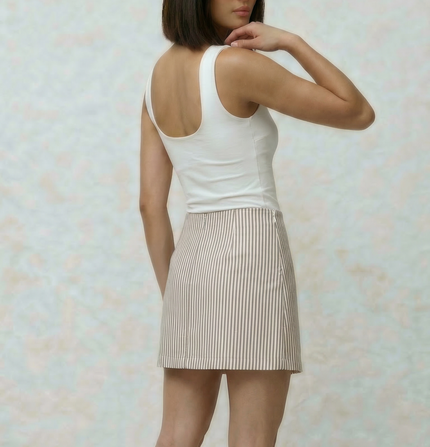 Classic Strip Mini Skirt