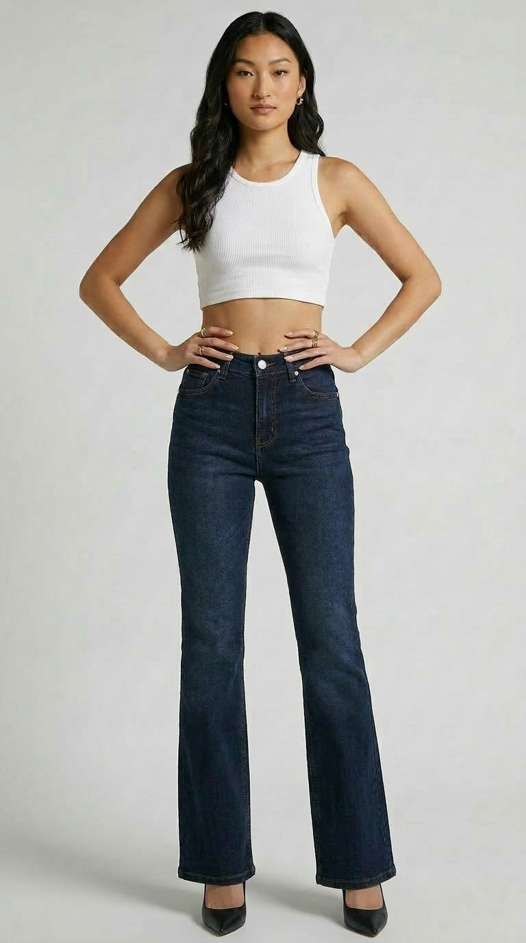 Clean girl bootcut