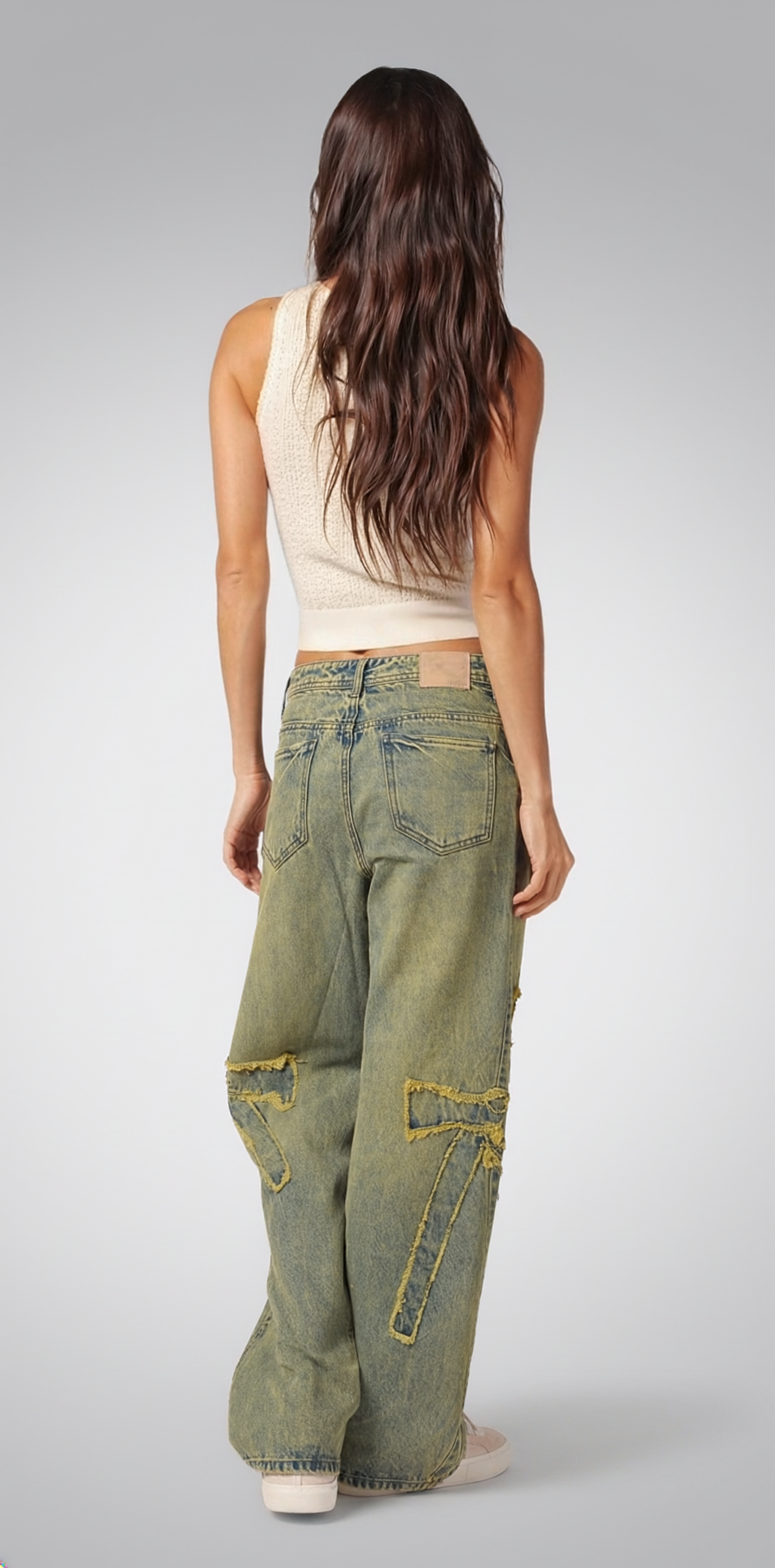 Vintage fade baggy fit denim’s