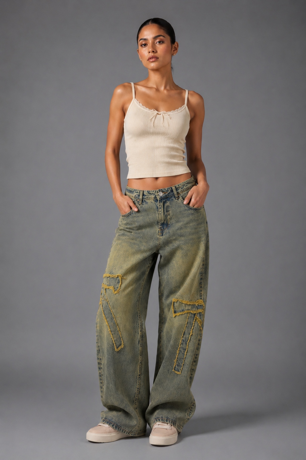 Vintage fade baggy fit denim’s