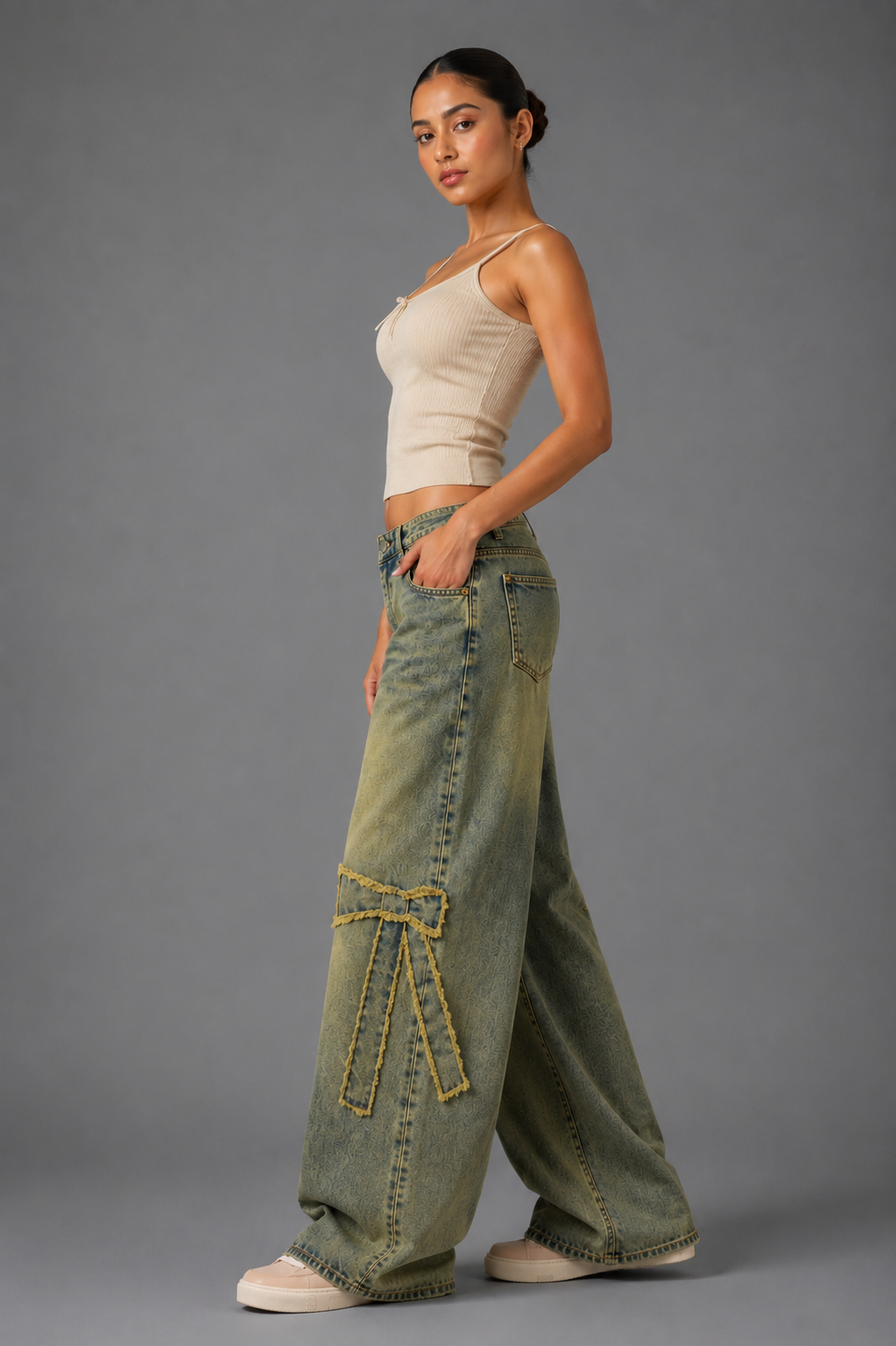 Vintage fade baggy fit denim’s