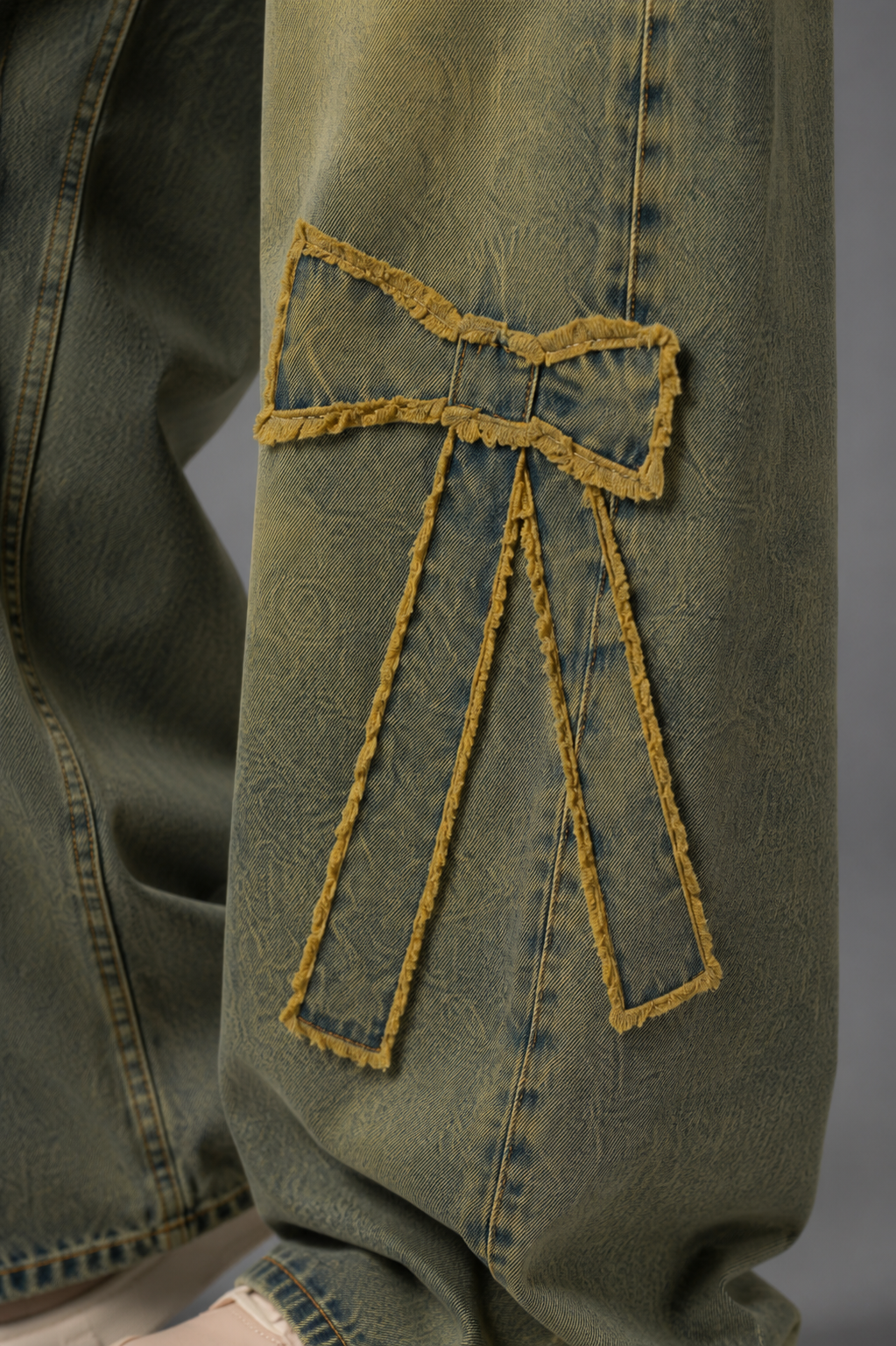 Vintage fade baggy fit denim’s