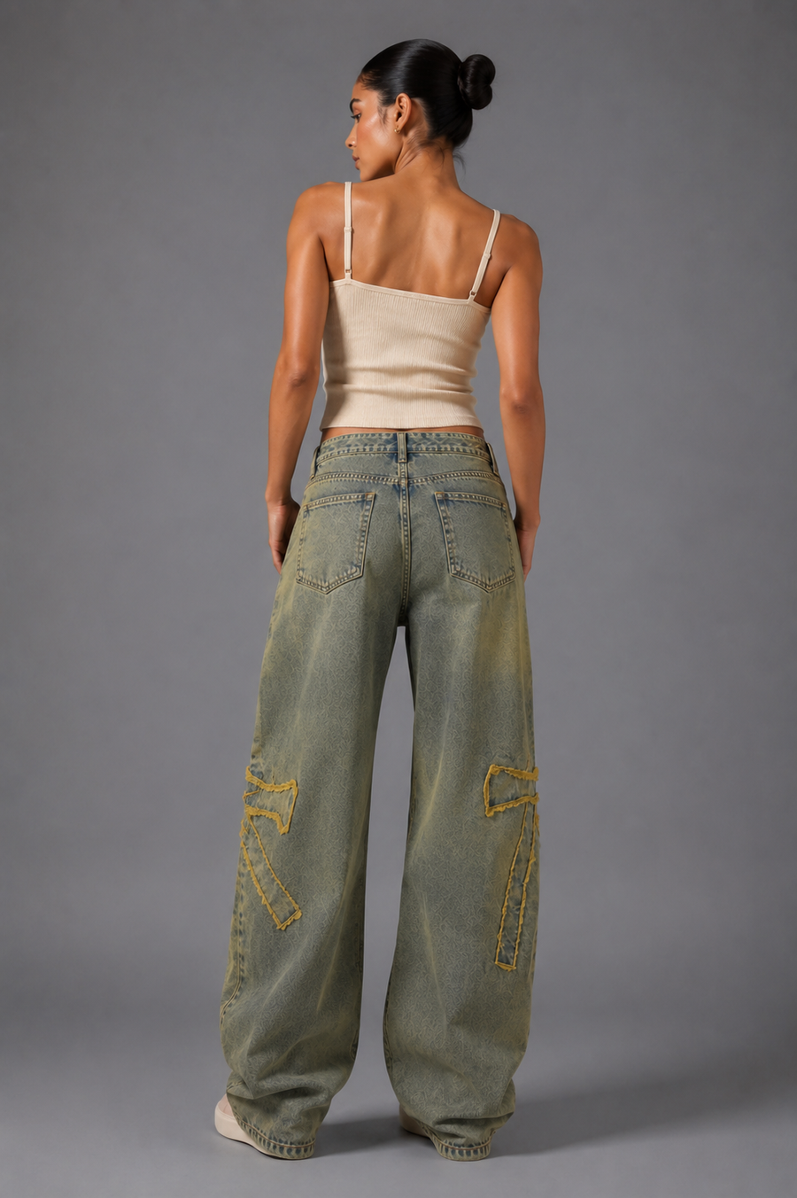 Vintage fade baggy fit denim’s