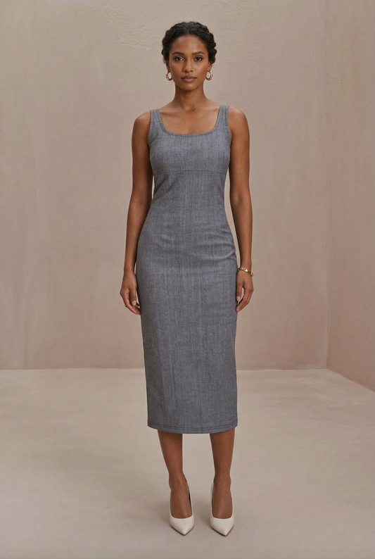 Denim bodycon dress