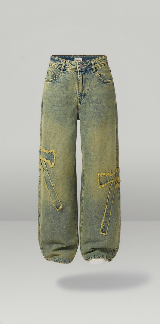 Vintage fade baggy fit denim’s