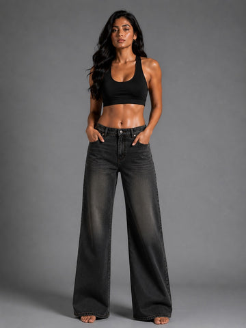 After dark straight fit denim